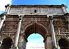 Arch of Septimius Severus, dedicatory inscription on the western side, Forum Romanum, Rome.