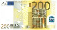 European Union, European Central Bank, Pick 19x.2. 200 Euro, 2002 AD., Printer: Oberthur, France for Germany, E003C5-X06214093553 Obverse 