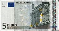European Union, European Central Bank, Pick 8p.1-2. 5 Euro, 2009 AD. Printer: Oberthur, France for Netherlands, E006H4-P18644650309 Obverse 
