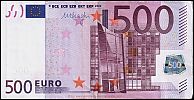 European Union, European Central Bank, Pick 19An. 500 Euro, 2011 AD. Printer: Oesterreichische Banknoten und Sicherheitsdruck GmbH, Vienna, Austria, F007C1-N13064198952 Obverse 