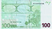 European Union, European Central Bank, Pick 18n. 100 Euro, 2011-2019 AD., Printer: Oesterreichische Banknoten und Sicherheitsdruck GmbH, Vienna, Austria, F012A1-N11226735768 Reverse 