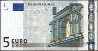 European Union, European Central Bank, Pick 8u.1. 5 Euro, 2009 AD. Printer: Banque de France, France, L026I2-U19696164242 Obverse 