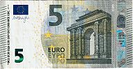 European Union, European Central Bank, Pick 20m. 5 Euro, 2013 AD. Printer: Valora S.A., Carregado, Portugal, M001A2-MA0040682072 Obverse 