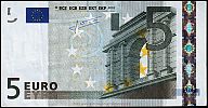 European Union, European Central Bank, Pick 8v.1. 5 Euro, 2009 AD. Printer: FÃ¡brica Nacional de Moneda y Timbre, Spain, M012A2-V15544132654 Obverse 