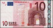 European Union, European Central Bank, Pick 2p.2. 10 Euro, 2002 AD., Printer: Giesecke & Devrient, Germany for Netherlands, P001E5-P01731363688 Obverse 