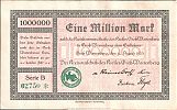 1923 AD., Germany, Weimar Republic, Gross-Wartenberg, Kreis, Notgeld, currency issue, 1.000.000 Mark, Keller 1973b. 02750 Obverse