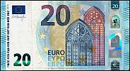 European Union, European Central Bank, Pick 22r. 20 Euro, 2015 AD., Printer: Bundesdruckerei, Berlin, Germany, R012A4-RB1897227941 Obverse 