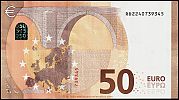 European Union, European Central Bank, Pick 23r. 50 Euro, 2017 AD., Printer: Bundesdruckerei, Berlin, Germany, R032D3-RD2240739345 Reverse 