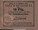 1917 AD., Germany, 2nd Empire, Kochlowitz bei Kattowitz, Gemeinde, Notgeld, currency issue, 10 Pfennig, Tieste 3555.05.05B. Obverse 