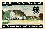 1921 AD., Germany, Weimar Republic, Kampen auf Sylt (Kurverwaltung), Notgeld, collector series issue, 1 Mark, Grabowski/Mehl 674.1a-2/3. Reverse 