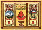 1921 AD., Germany, Weimar Republic, Kiel (Nordische Messe), Notgeld, collector series issue, 1 Mark, Grabowski/Mehl 698.1a-4/4. 17792 Obverse 