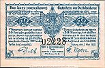 1921 AD., Germany, Weimar Republic, Tichau (municipality), Notgeld, collector series issue, 50 Pfennig, Grabowski/Mehl 1322.1a-2/4. 02228 Obverse 