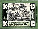 1921 AD., Germany, Weimar Republic, Triebes (Reichenfels castle ruins maintenance), Notgeld, currency issue, 1 Pfennig, Tieste 7450.10.03. Reverse 