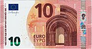 European Union, European Central Bank, Pick 21t. 10 Euro, 2019 AD., Printer: Central Bank of Ireland, Dublin, Ireland, T003E3-TA0764910733 Obverse 