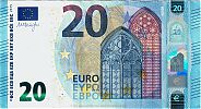 European Union, European Central Bank, Pick 22v. 20 Euro, 2015 AD., Printer: FÃ¡brica Nacional de Moneda y Timbre, Madrid, Spain, V005H3-VA2827684757 Obverse 