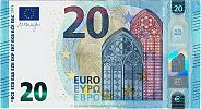 European Union, European Central Bank, Pick 22v. 20 Euro, 2015 AD., Printer: FÃ¡brica Nacional de Moneda y Timbre, Madrid, Spain, V006G4-VA4396538972 Obverse 