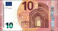 European Union, European Central Bank, Pick 27w. 10 Euro, 2020 AD., Printer: Giesecke & Devrient, Leipzig, Germany, W006A6-WA5461696522 Obverse 