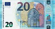 European Union, European Central Bank, Pick 22z. 20 Euro, 2015 AD., Printer: Banque Nationale de Belgique, Brussels, Belgium, Z020B4-ZC1183147313 Obverse 